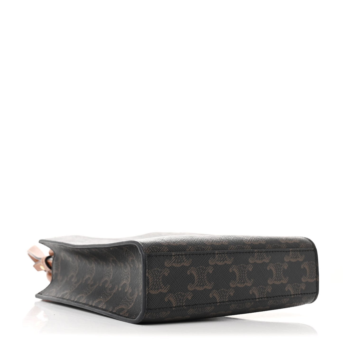 Triomphe Canvas Calfskin Mini Vertical Cabas Tan