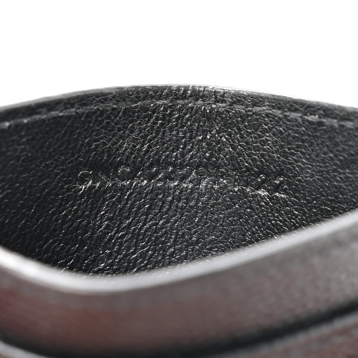 Grain De Poudre Matelasse Chevron Monogram Credit Card Case Black