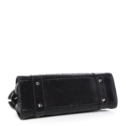 Christian Dior Calfskin Cannage Stitched Small Lady East West Lady Dior Black 4 of 10