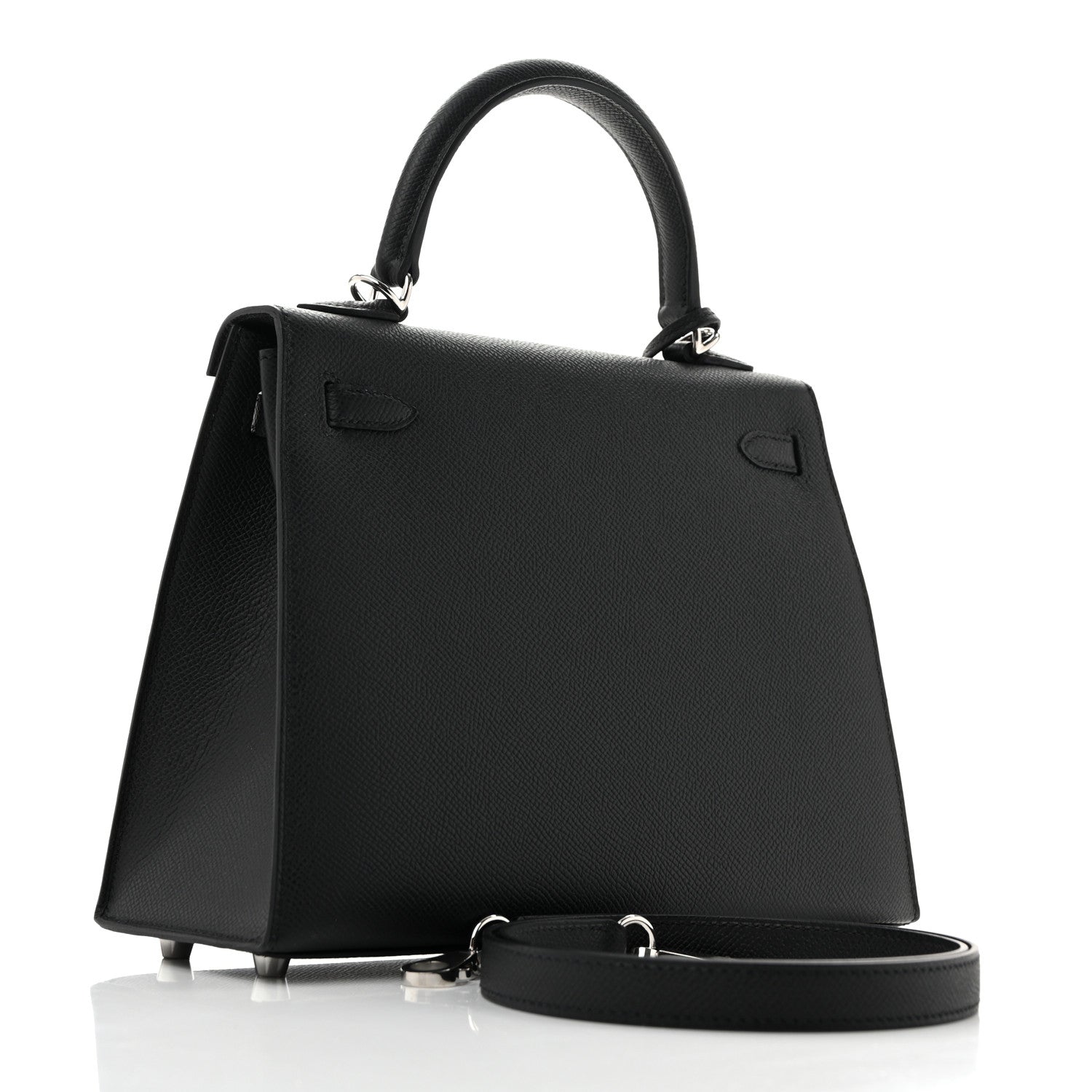 Hermes Epsom Kelly Sellier 25 Black 3 of 9