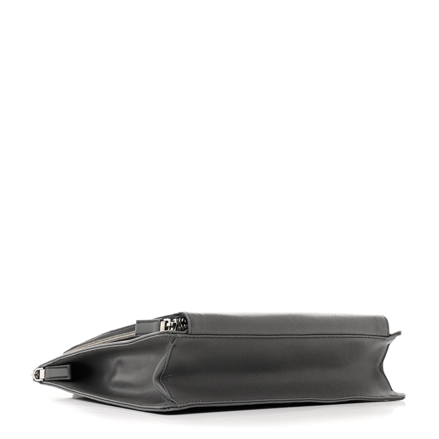 Prada Saffiano Travel Briefcase Mercurio 4 of 10