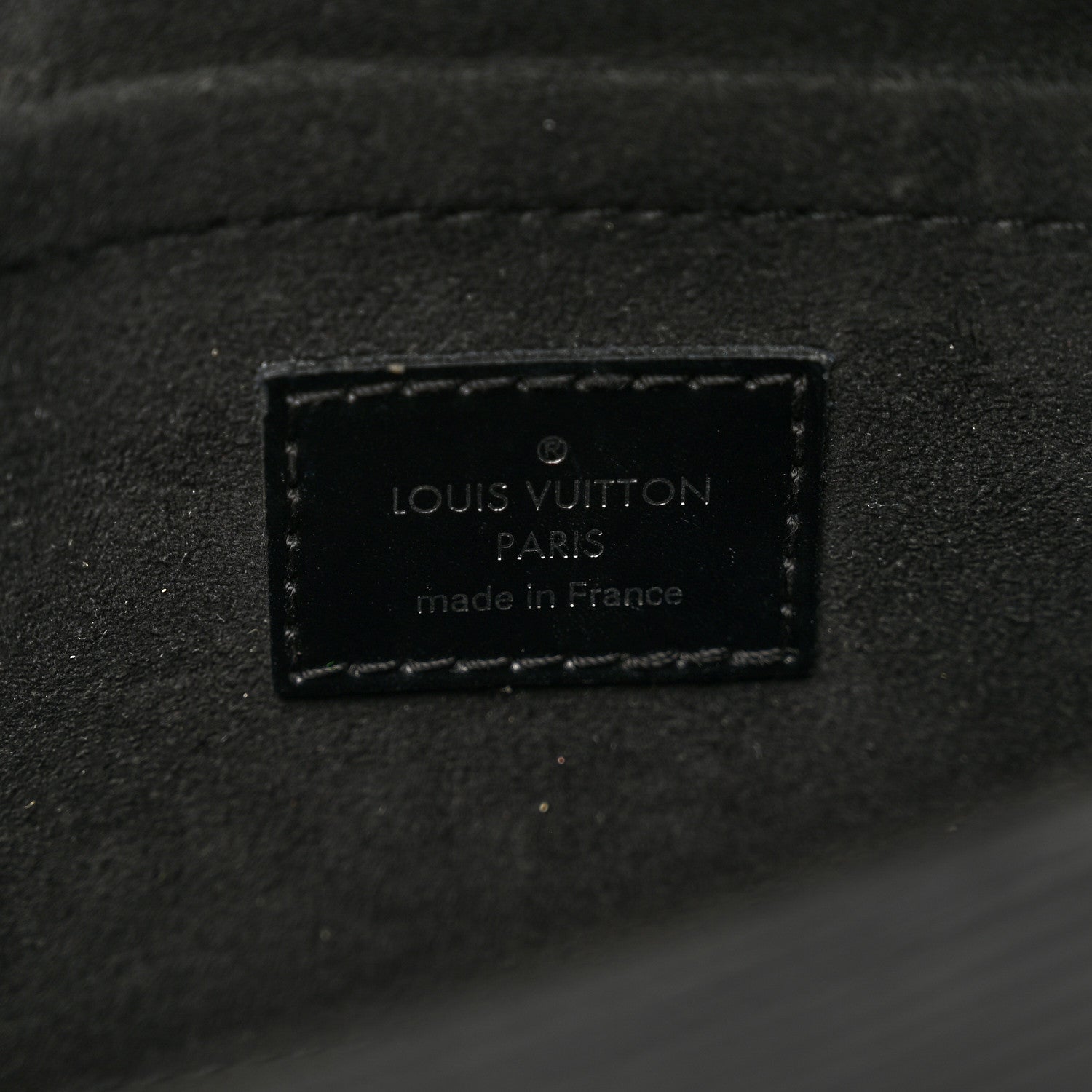 Louis Vuitton Epi Montaigne Clutch Black 6 of 9