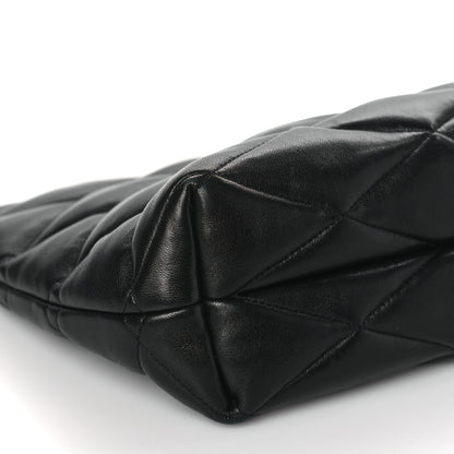 Saint Laurent Lambskin Monogram Medium Sade Puffer Pouch Black 9 of 10