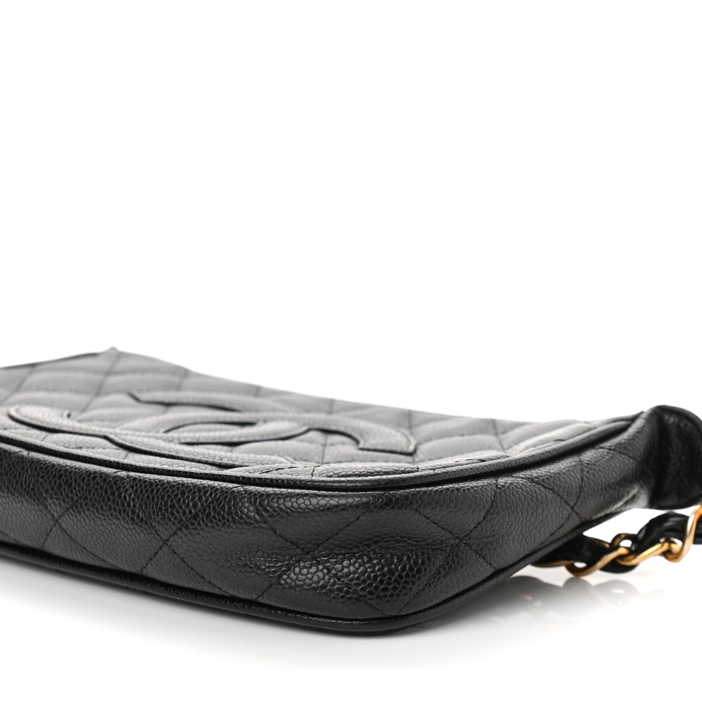 Caviar Quilted Timeless CC Shoulder Bag Black