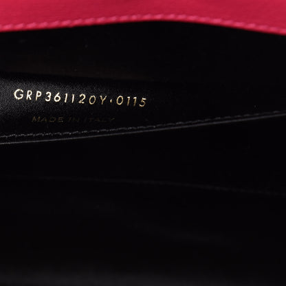 Saint Laurent Goatskin Monogram Large Belle De Jour Clutch Lipstick Fuchsia 9 of 9