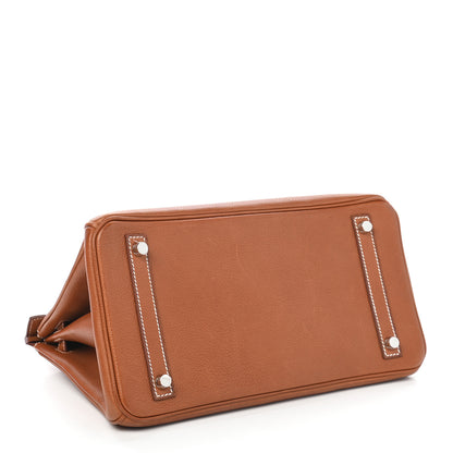 Hermes Natural Barenia Faubourg Birkin 30 Fauve 3 of 11