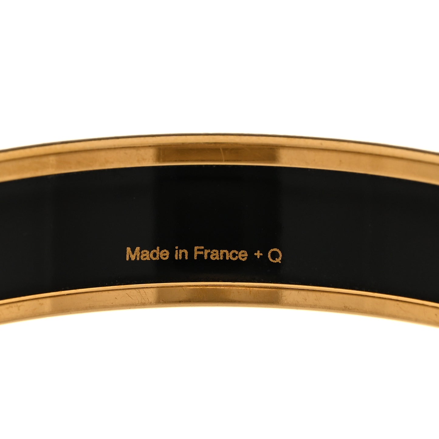 Enamel Printed Medium Caleche Bracelet 65 Black