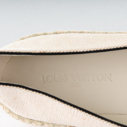 Louis Vuitton Canvas Postcard Espadrille Flats 40 Ecru 7 of 7