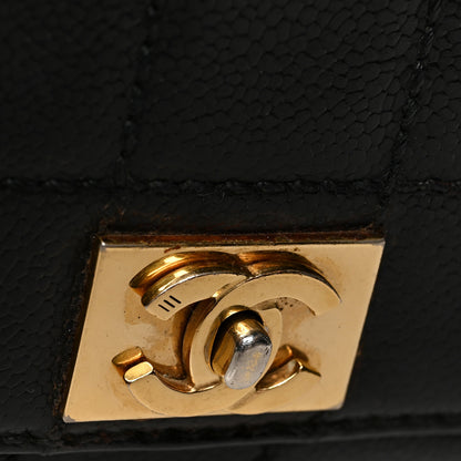 Chanel Caviar Square Stitched Small Flap Black 11 of 15