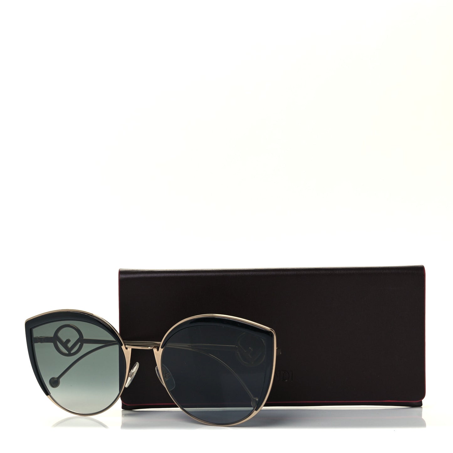 Metal Acetate F is Fendi Cat Eye Sunglasses FF 0290/S Gold