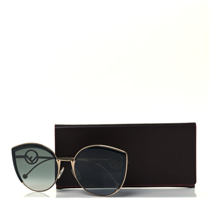 Fendi Metal Acetate F is Fendi Cat Eye Sunglasses FF 0290/S Gold 7 of 7