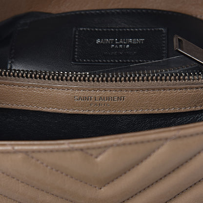 Saint Laurent Sheepskin Matelasse Chevron Monogram Medium College Bag Fard 7 of 14