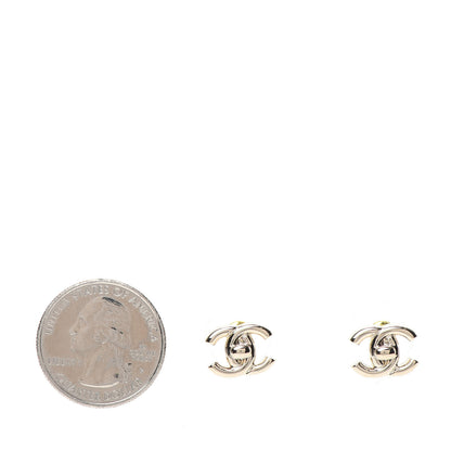 Chanel Metal CC Turnlock Earrings Gold 2 of 5