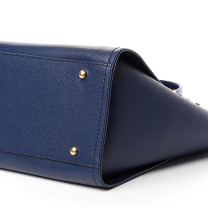 Chanel Caviar Small Studded Deauville Tote Navy 8 of 11