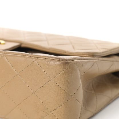 Chanel Lambskin Quilted Medium Double Flap Beige 9 of 23