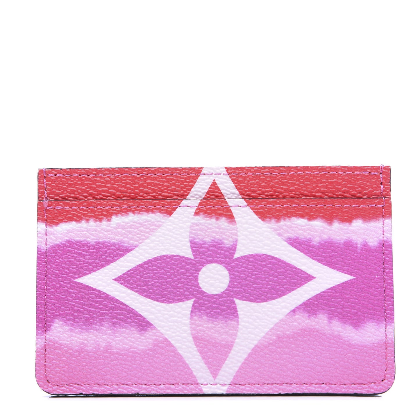 Monogram Escale Card Holder Rouge
