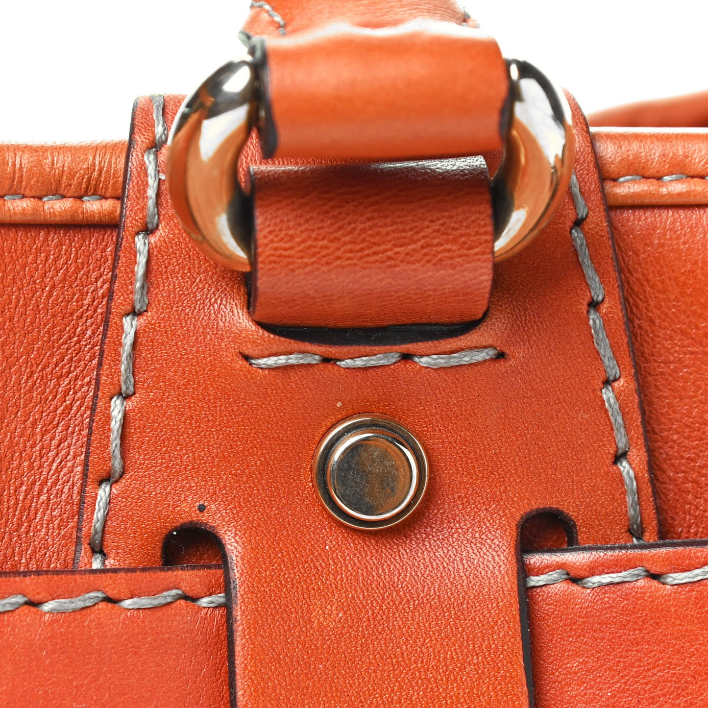 Calfskin Medium GG Running Tote Orange