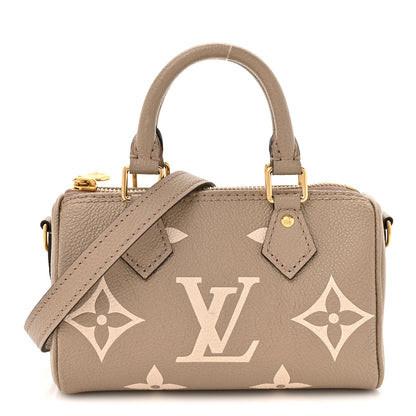 Louis Vuitton Empreinte Monogram Giant Nano Speedy Creme Beige 1 of 11