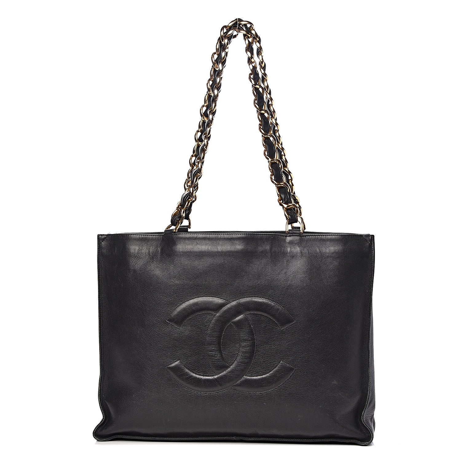 Chanel Calfskin CC Tote Black 1 of 19