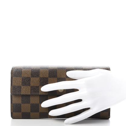 Louis Vuitton Damier Ebene Sarah Wallet 2 of 13