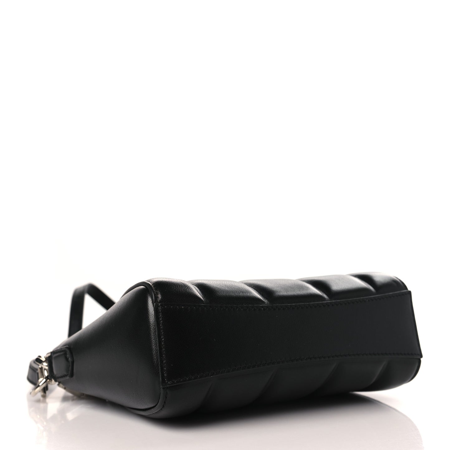 Calfskin XS Lock Antigona Shoulder Bag Black