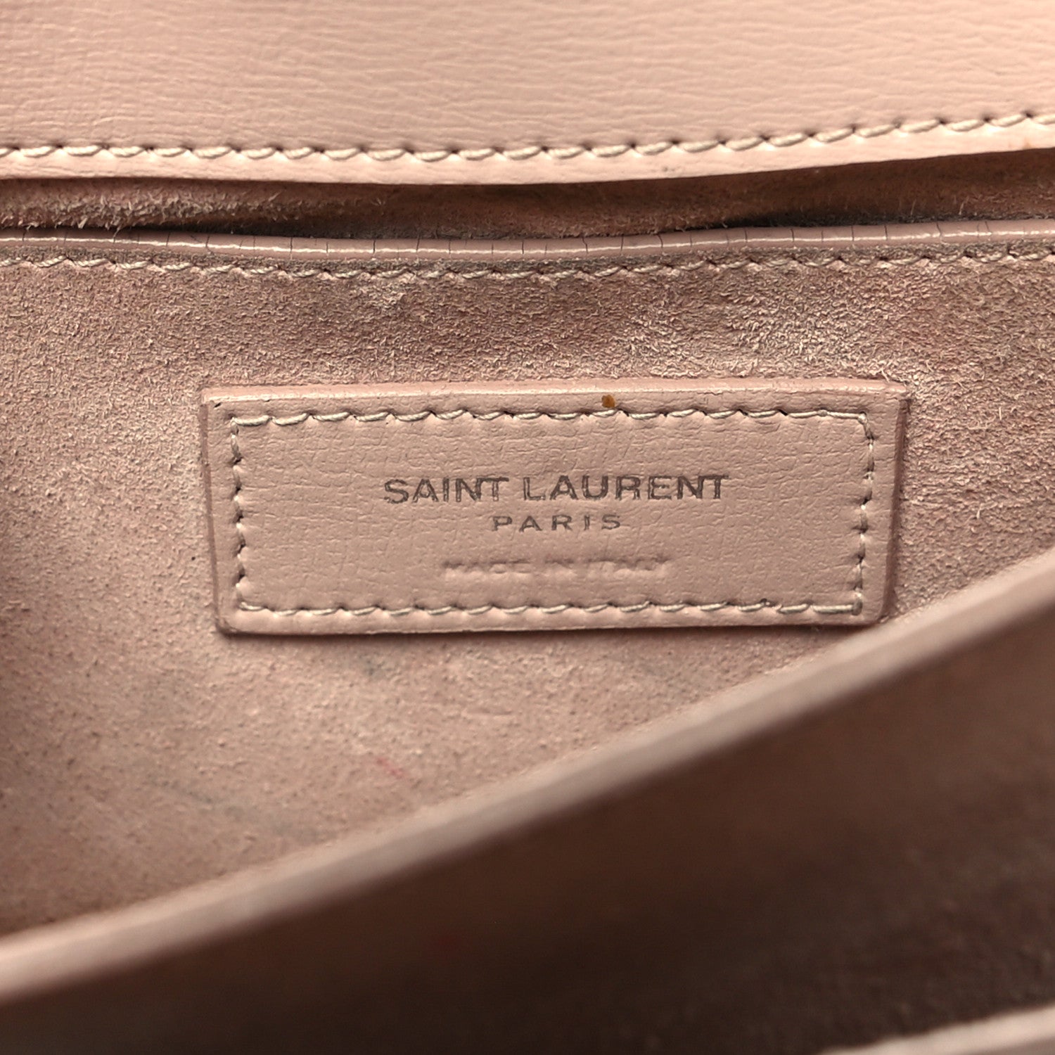 Saint Laurent Calfskin Medium Monogram Sunset Marble Pink 7 of 16