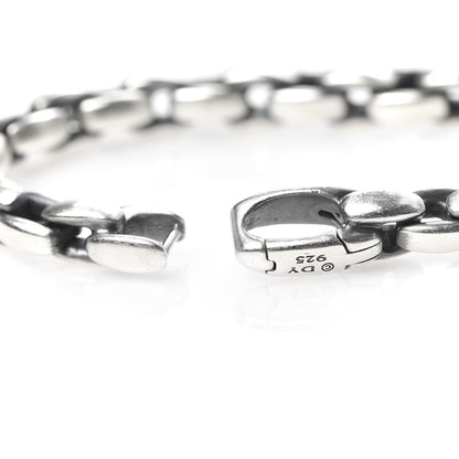 David Yurman Sterling Silver 6mm Elongated Box Chain Bracelet 5 of 6