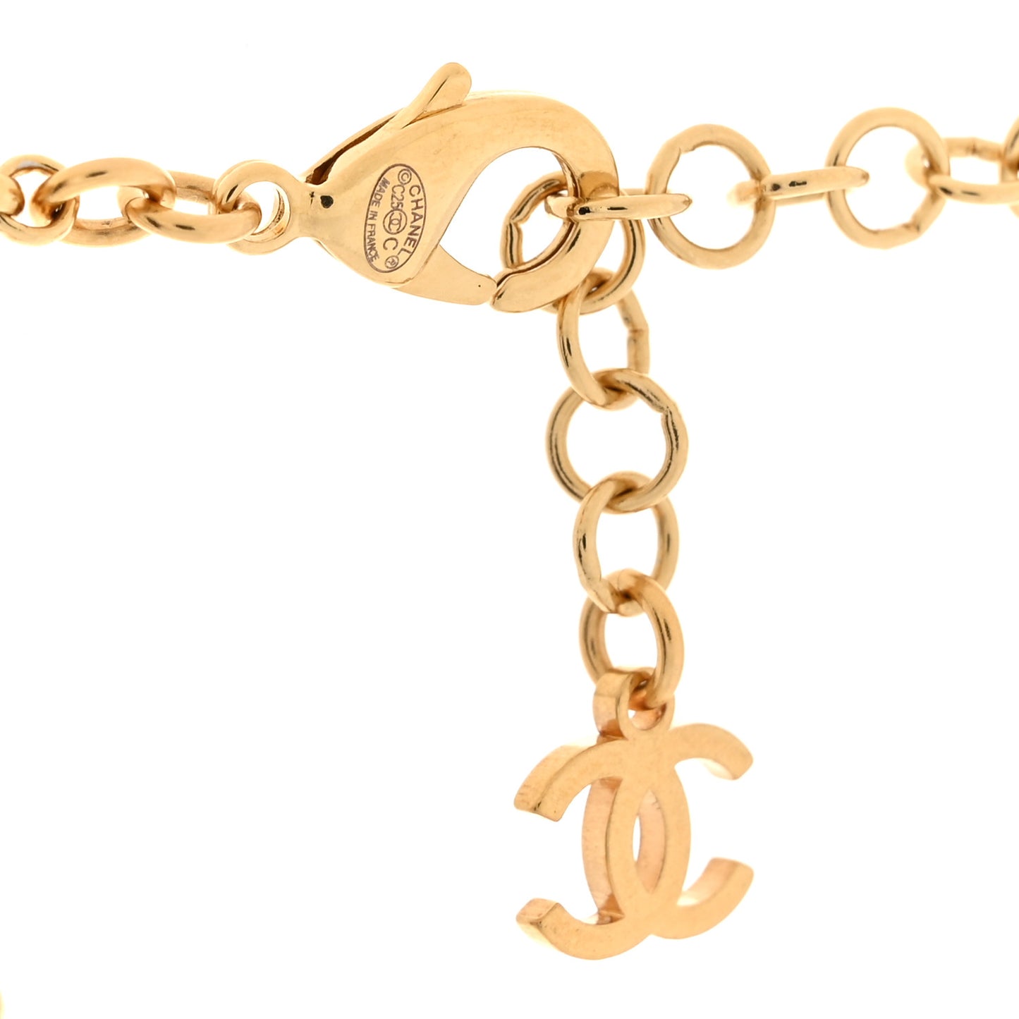 Metal Crystal Enamel CC By the Sea Fish Choker Gold Blue