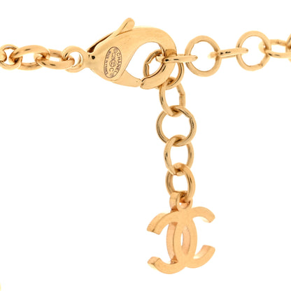 Chanel Metal Crystal Enamel CC By the Sea Fish Choker Gold Blue 4 of 5