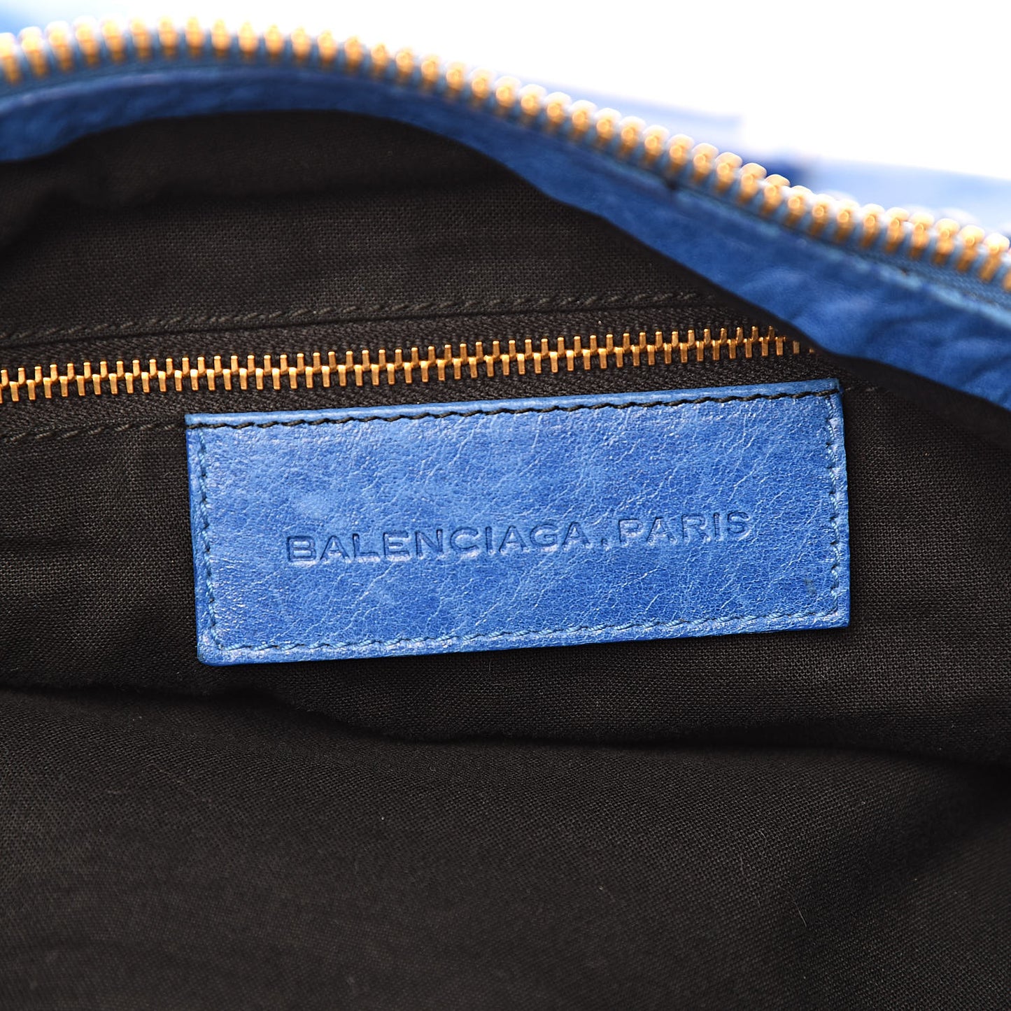 Chevre Giant 21 Gold Hardware Hobo French Bleu