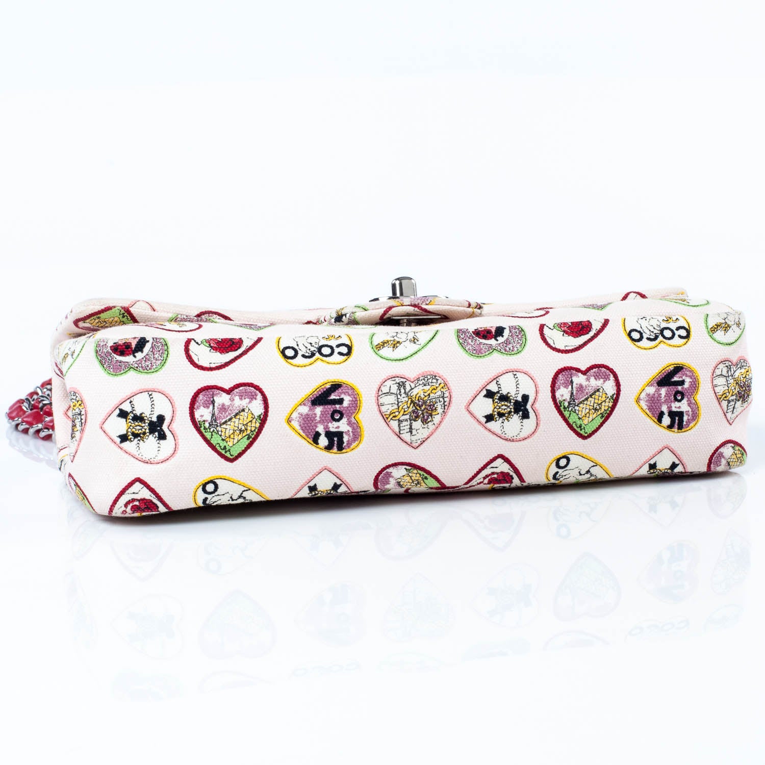 Chanel Canvas Coco Hearts Small Flap Bag 5 of 9