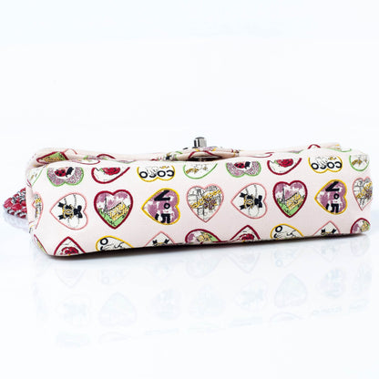 Chanel Canvas Coco Hearts Small Flap Bag 5 of 9