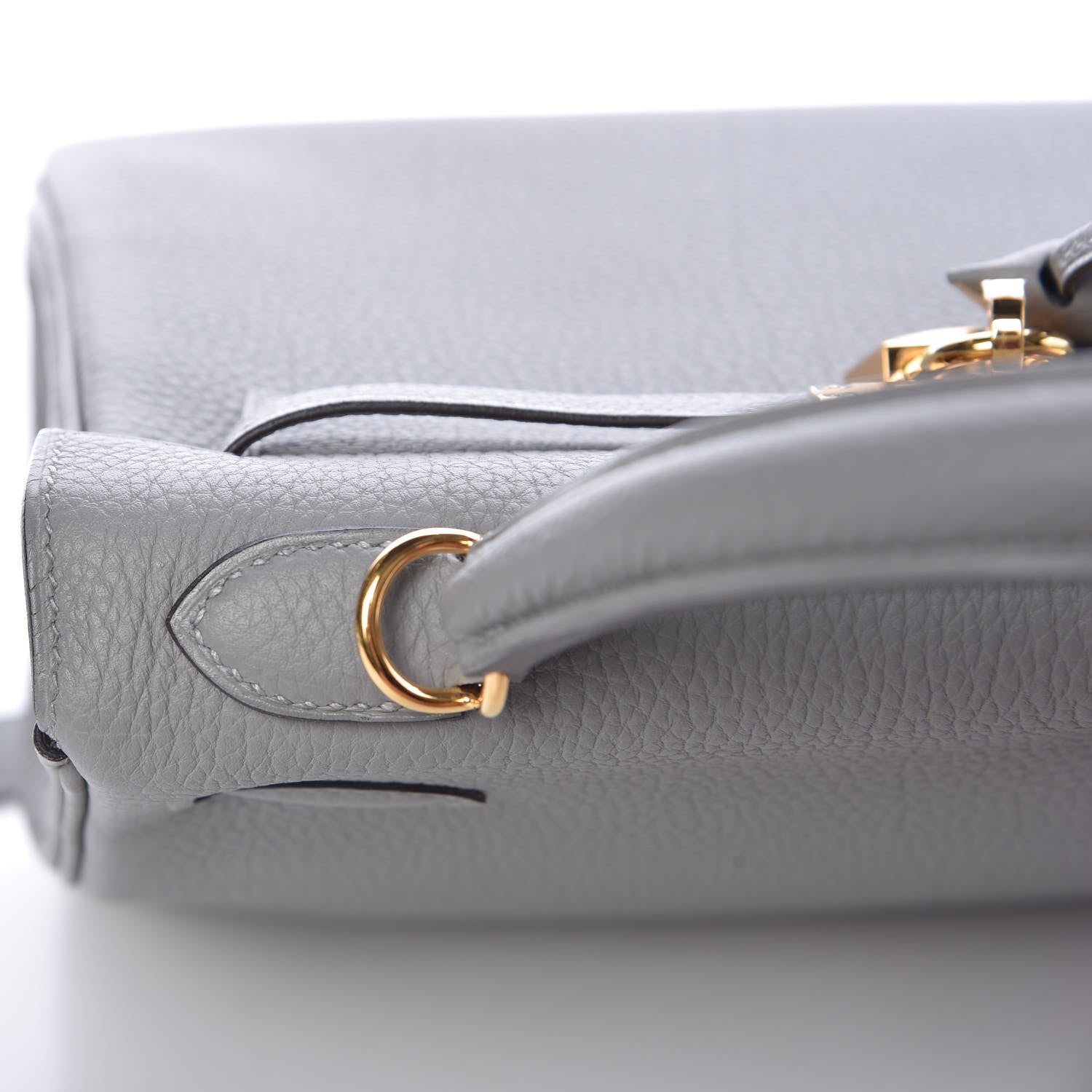 Hermes Togo Kelly Retourne 25 Gris Mouette 10 of 35