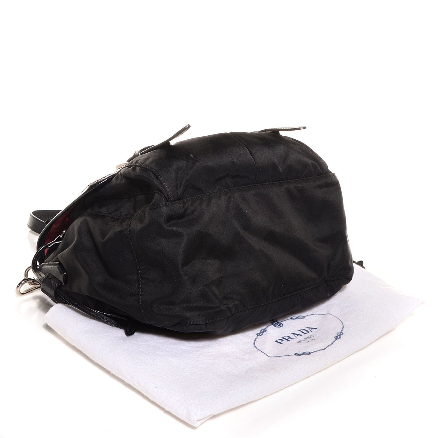Tessuto Nylon Messenger Bag Nero Black