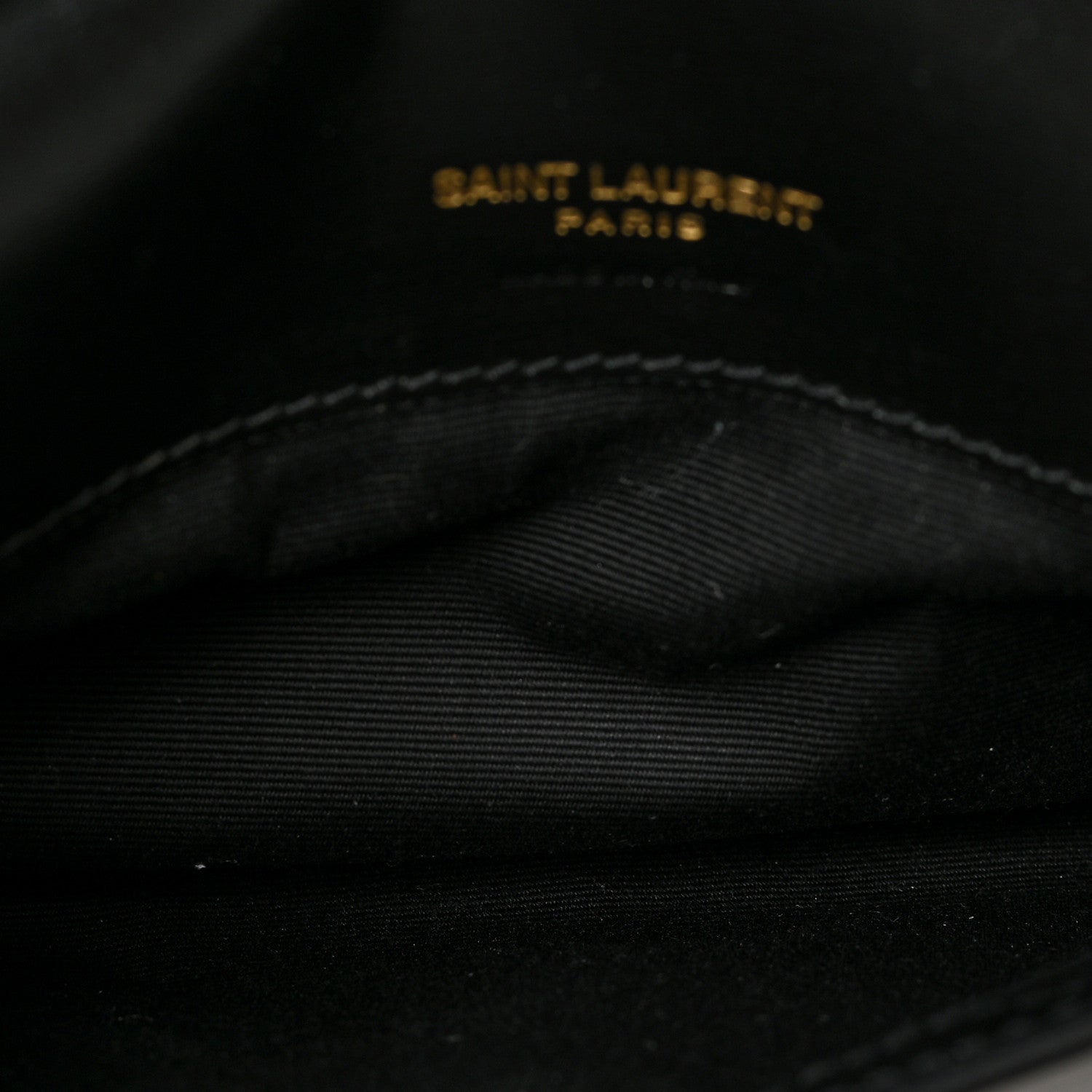 Saint Laurent Smooth Calfskin Monogram Phone Holder Crossbody Black 5 of 8