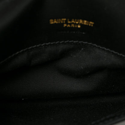 Saint Laurent Smooth Calfskin Monogram Phone Holder Crossbody Black 5 of 8