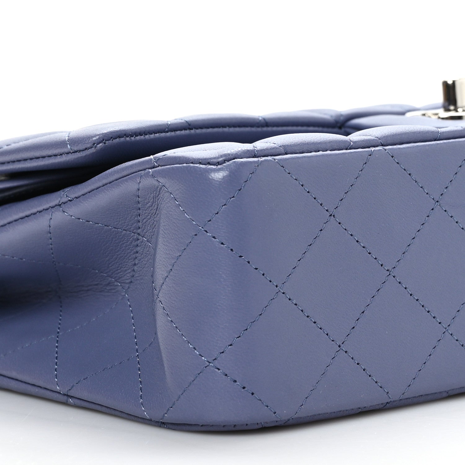 Chanel Lambskin Quilted Medium Double Flap Light Purple 8 of 9