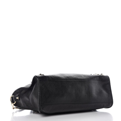 Balenciaga Chevre Gold Metallic Edge Hardware City Black 5 of 9