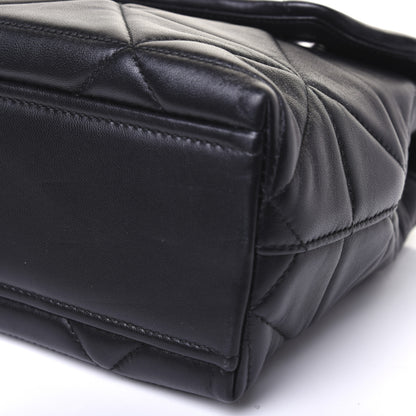 Prada Nappa Triangle Stitched Large Spectrum Bag Black 8 of 18
