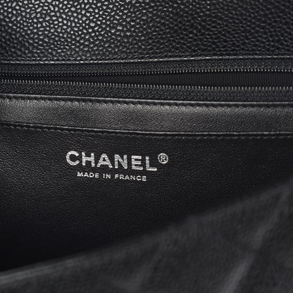 Chanel Caviar Quilted Jumbo Single Flap Black 6 of 9
