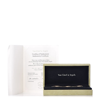 Van Cleef & Arpels 18K Yellow Gold Mother of Pearl 5 Motifs Vintage Alhambra Bracelet 6 of 6