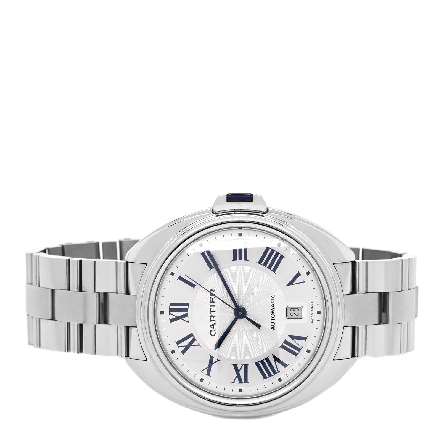 Cartier Stainless Steel 40mm Cle De Cartier Automatic Watch 2 of 5