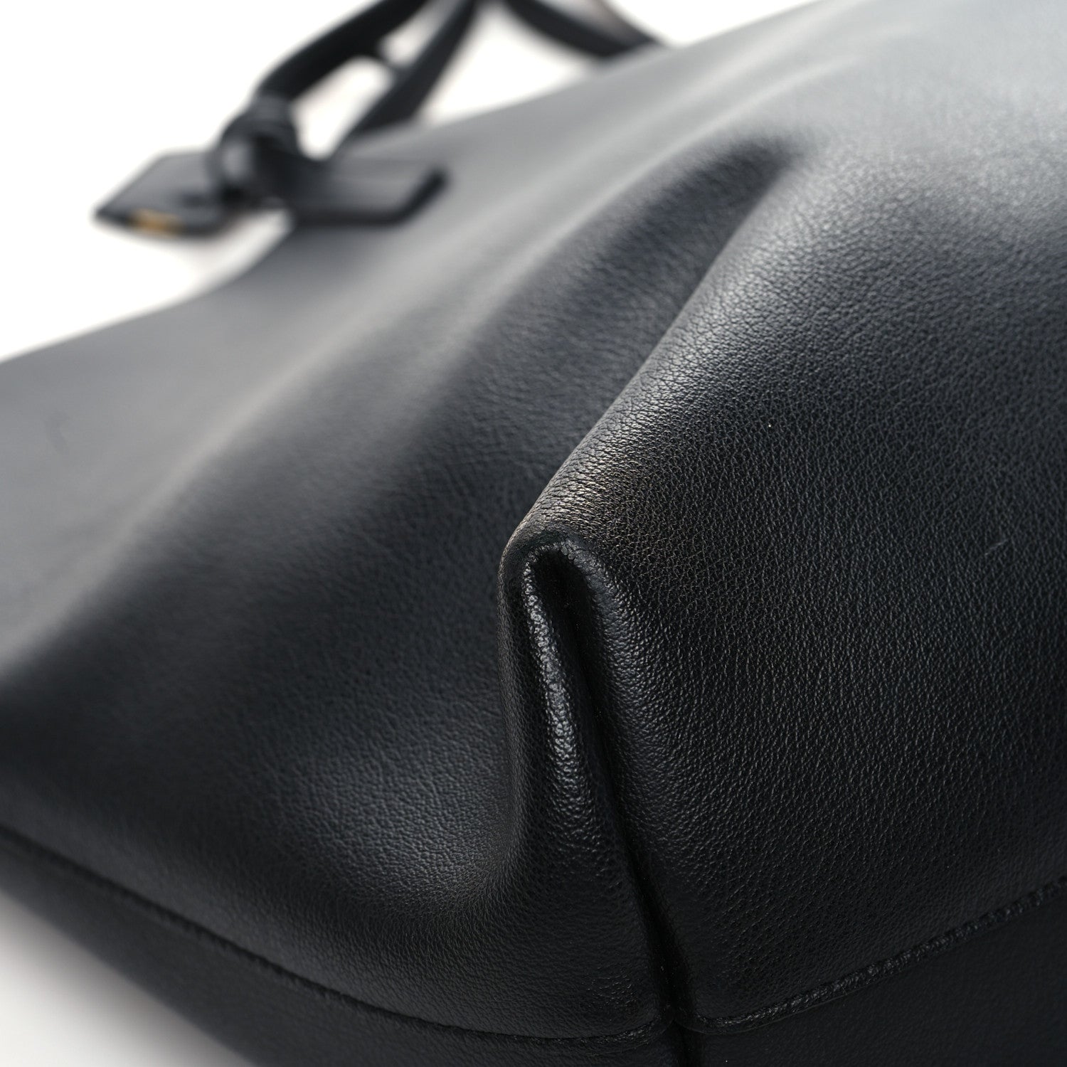 Saint Laurent Calfskin Large Shopping Tote Black 12 of 17