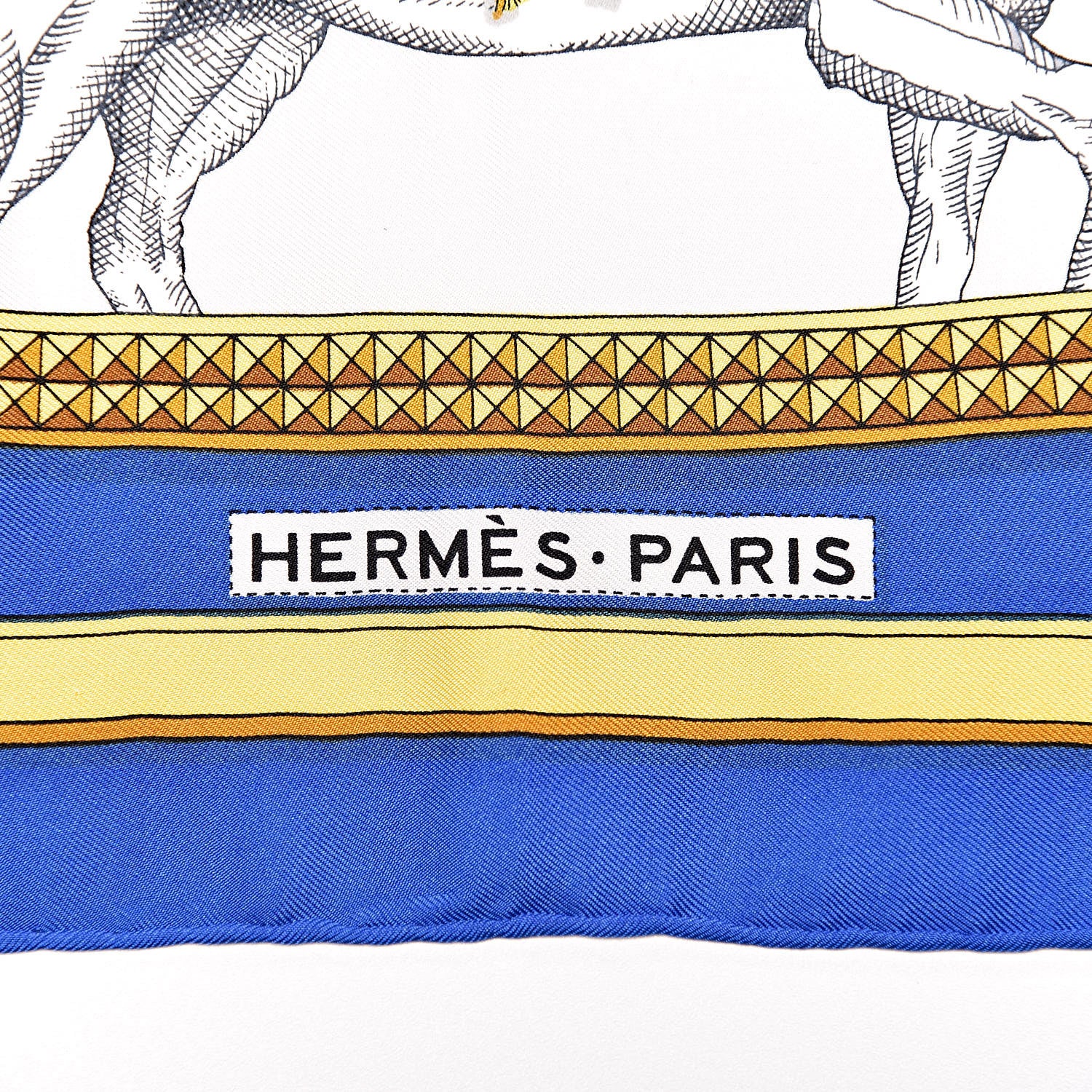 Hermes Silk Grand Apparat Scarf 90 4 of 5