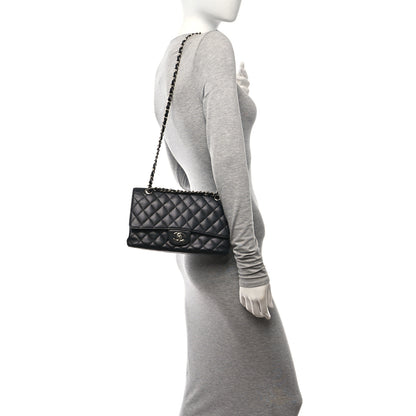 Chanel Caviar Quilted Medium Double Flap Black 2 of 11