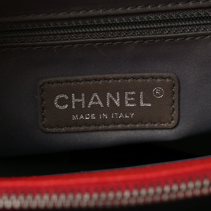Chanel Caviar Quilted XL Grand Shopping Tote GST Red 6 of 10