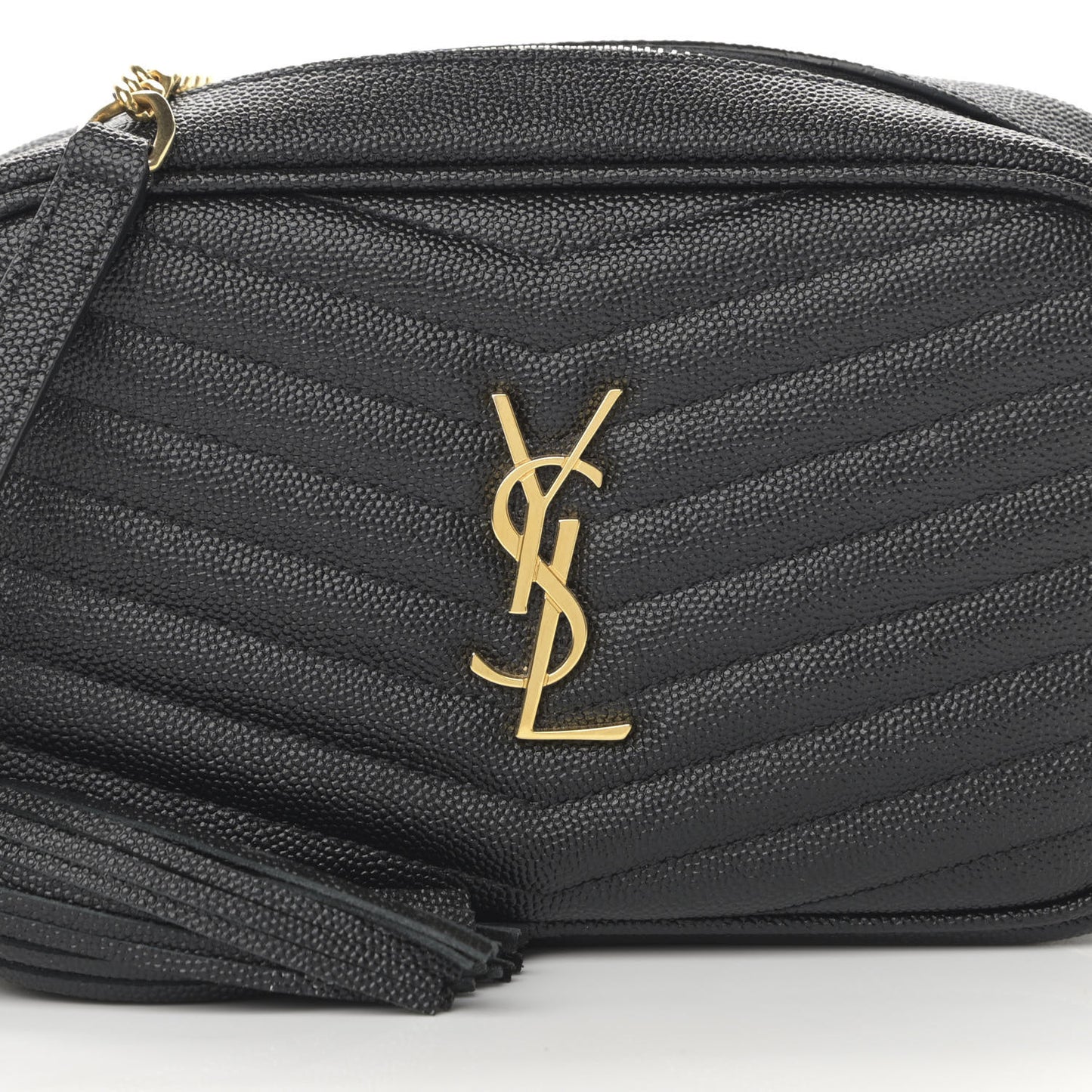 Grain De Poudre Matelasse Monogram Mini Lou Camera Bag Black