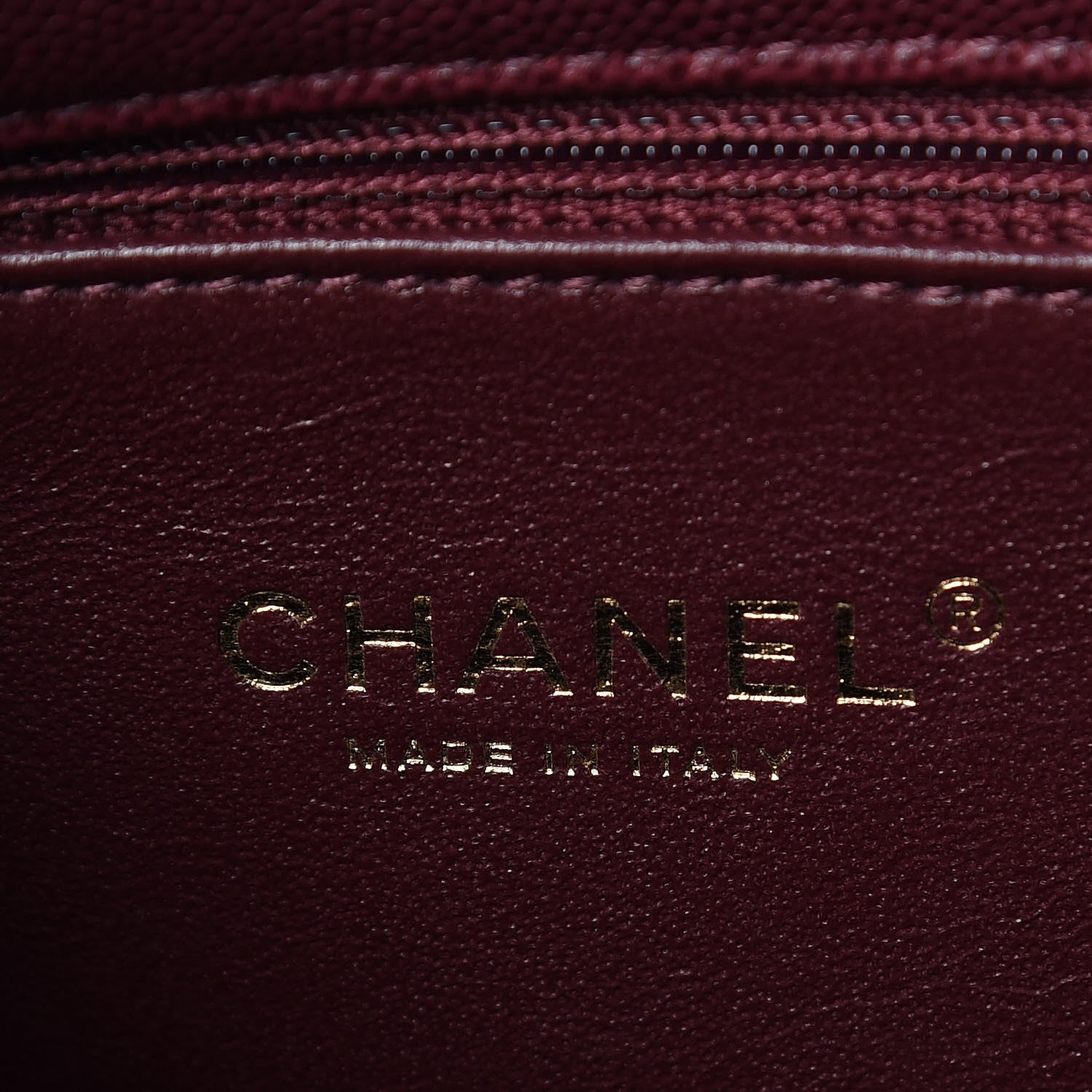 Chanel Caviar Lizard Quilted Medium Coco Handle Flap Burgundy 6 of 11