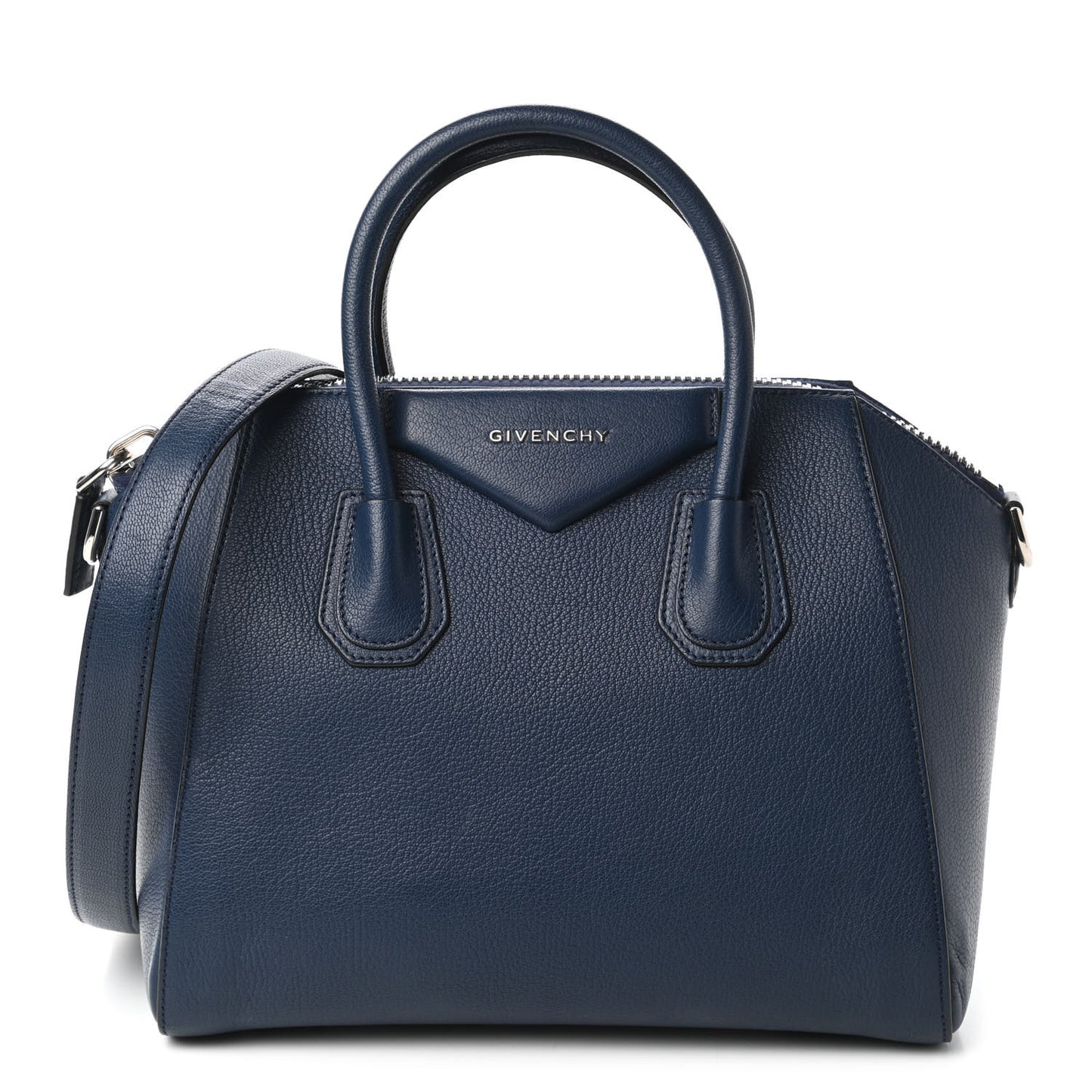 Sugar Goatskin Small Antigona Navy