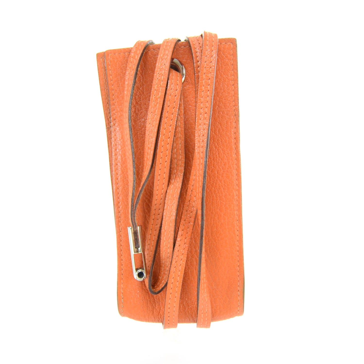 Hermes Chevre Mysore Planet Phone Case Orange 5 of 6
